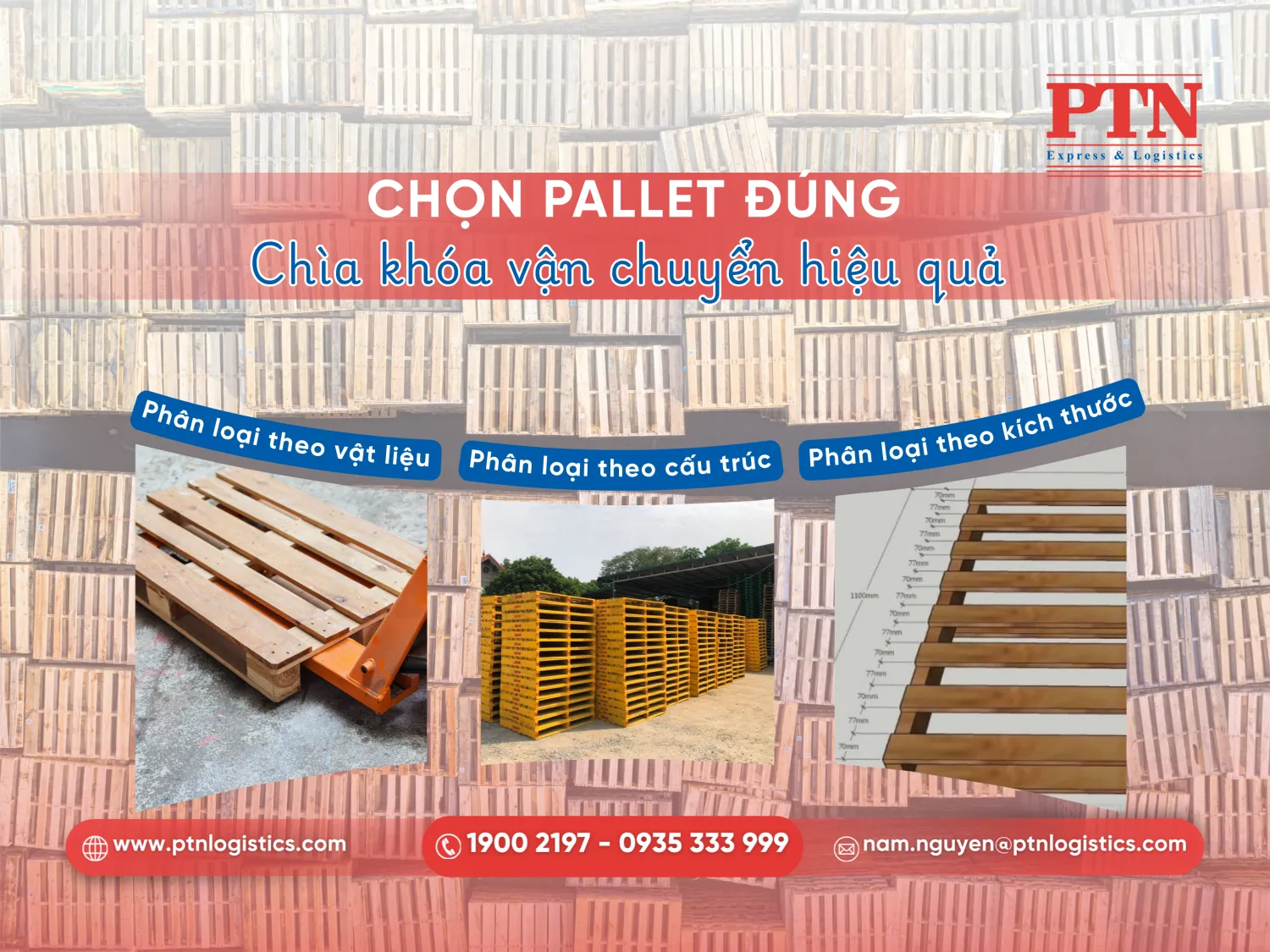 Phân loại pallet phổ biến trên thị trường