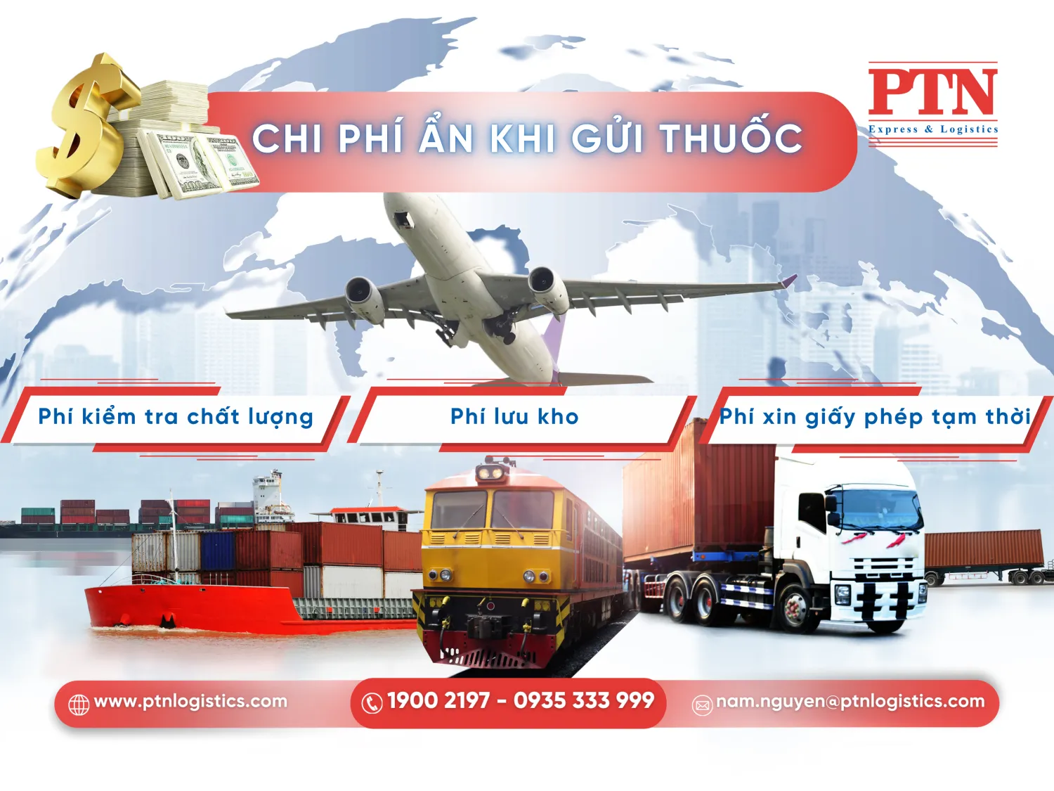 Phí ẩn khi gửi thuốc đi nước ngoài