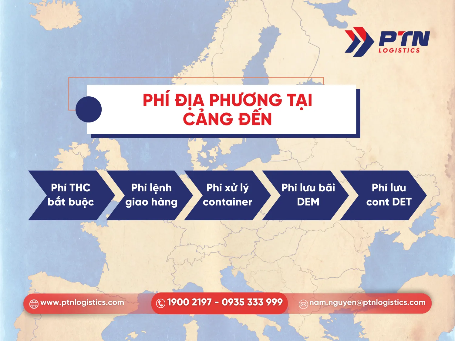 Phí địa phương tại cảng biển đến
