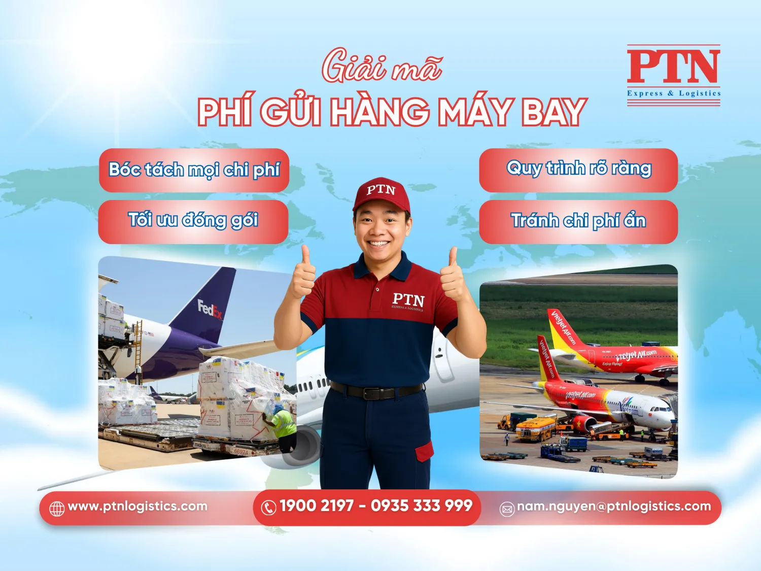 Phí gửi hàng máy bay