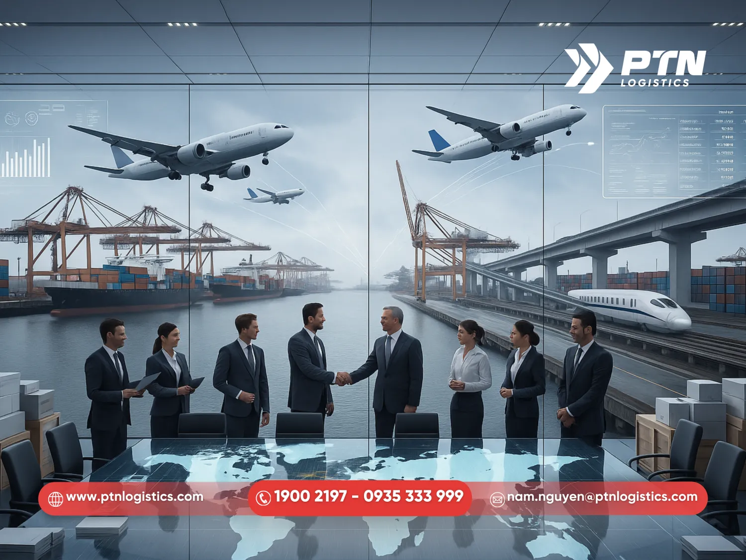 Phí handling được phụ thuộc vào hãng tàu/forwarder