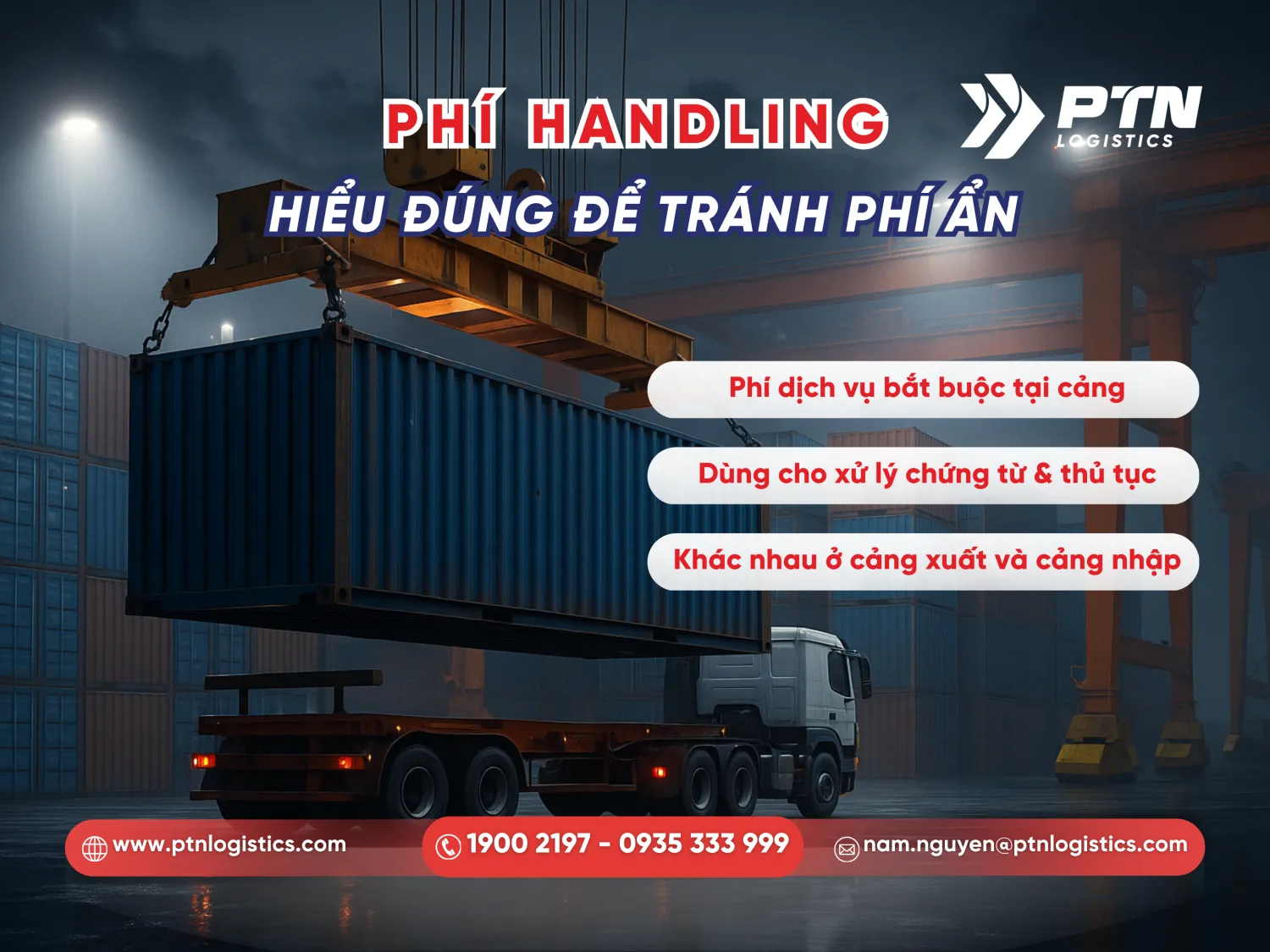 Phí handling là gì? Hiểu đúng để tránh phí ẩn