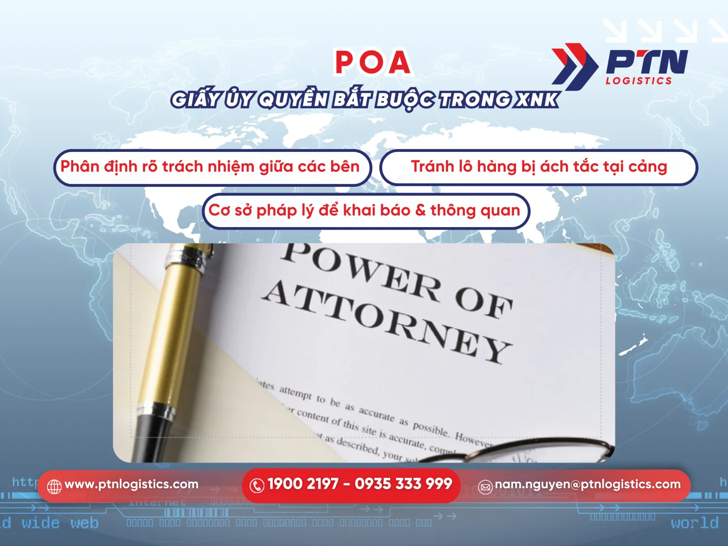 POA là giấy ủy quyền bắt buộc trong XNK