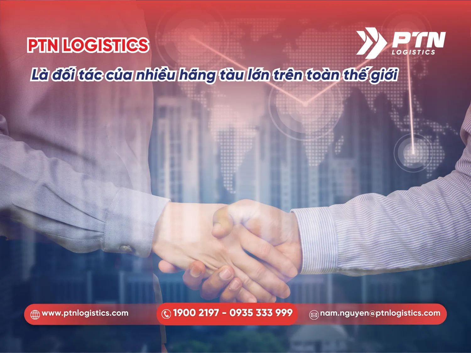 PTN là đối tác của nhiều hãng tàu lớn trên thế giới