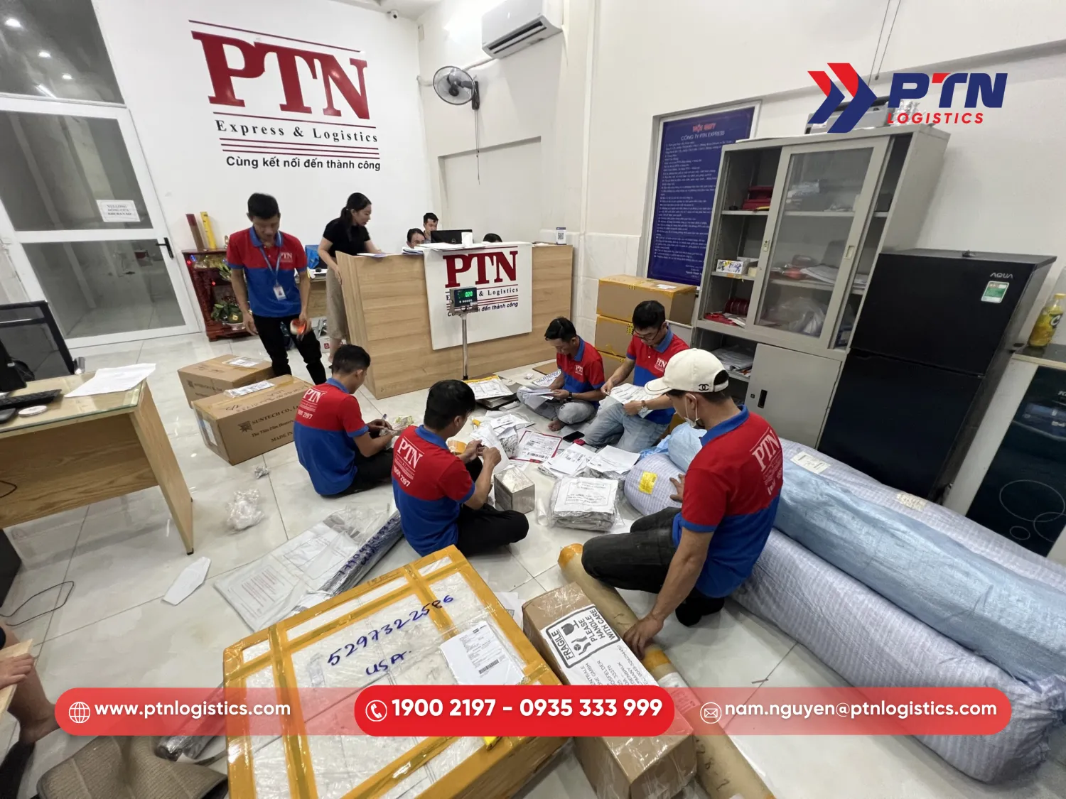PTN Logistics có văn phòng kho bãi ngay tại Tân Bình