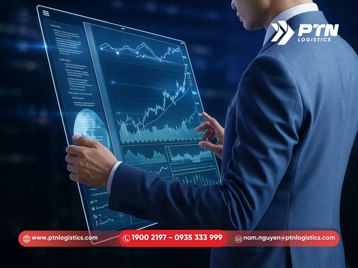 PTN Logistics phân tích dữ liệu chuyên sâu cung cấp giá cước chủ động