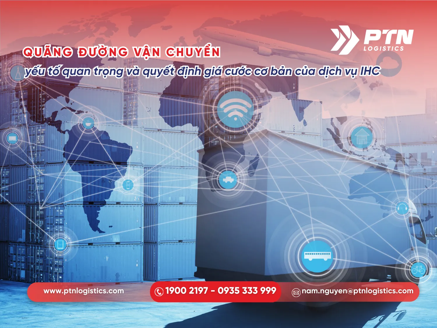 Quãng đường vận chuyển là yếu tố quan trọng