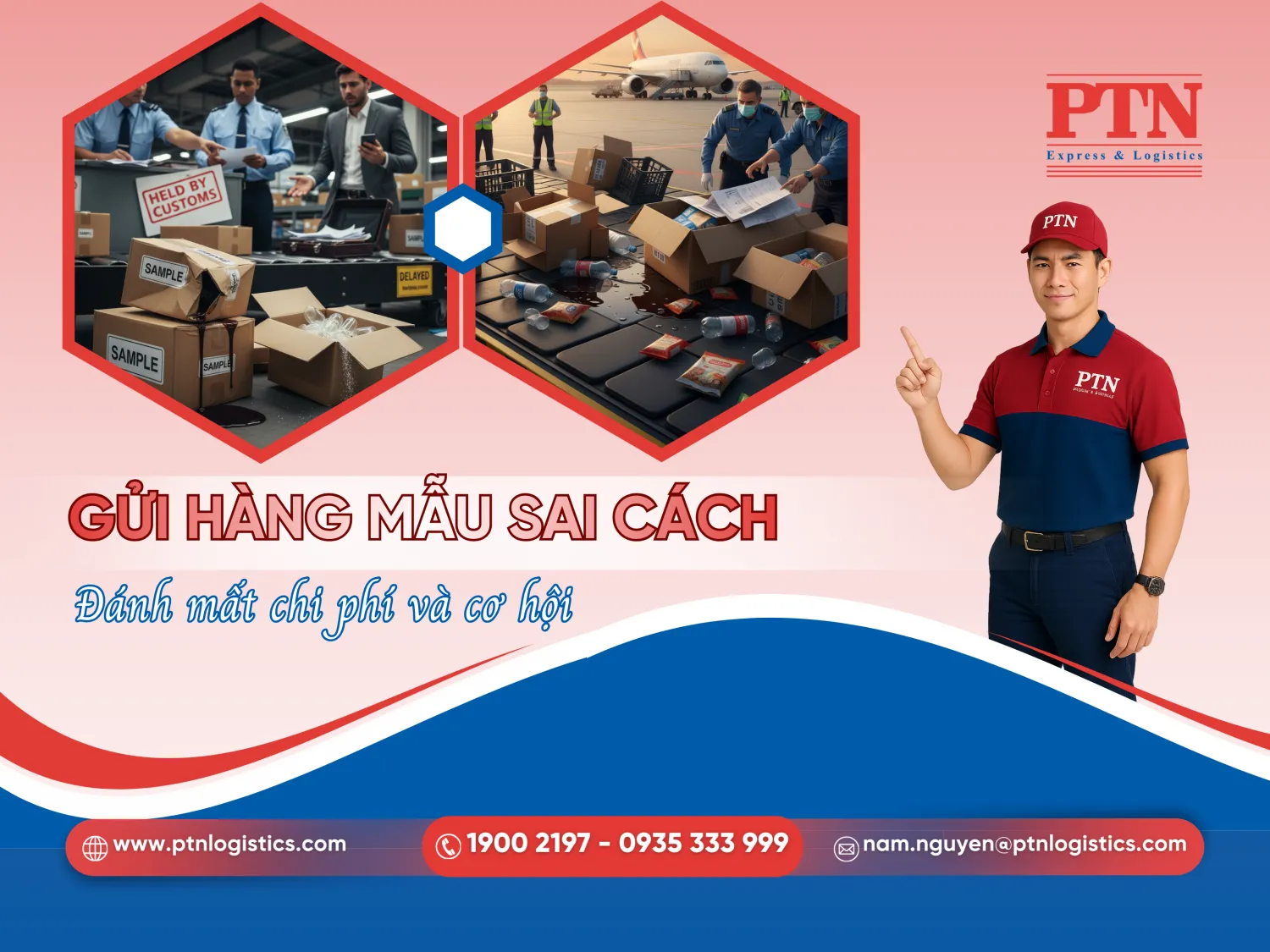 Rủi ro khi gửi hàng mẫu không đúng cách