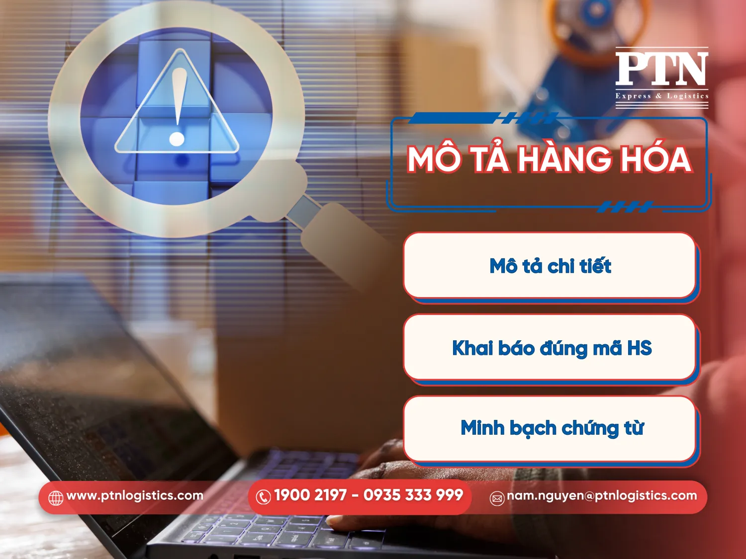 Sai sót khi mô tả hàng hóa không chính xác