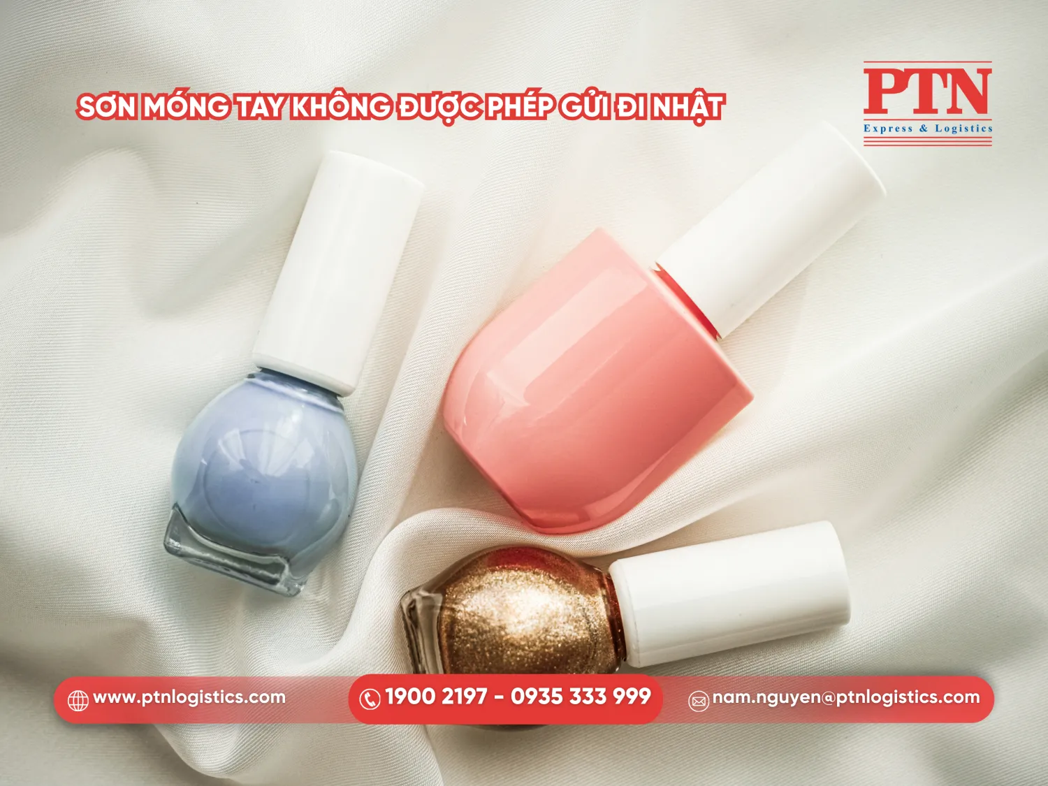 Sơn móng tay không được phép gửi đi Nhật
