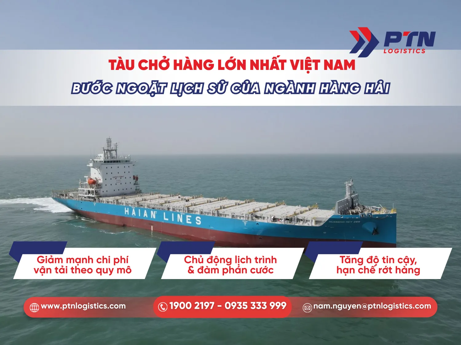 Tàu chở hàng lớn nhất Việt Nam bước ngoặt lịch sử của ngành hàng hải