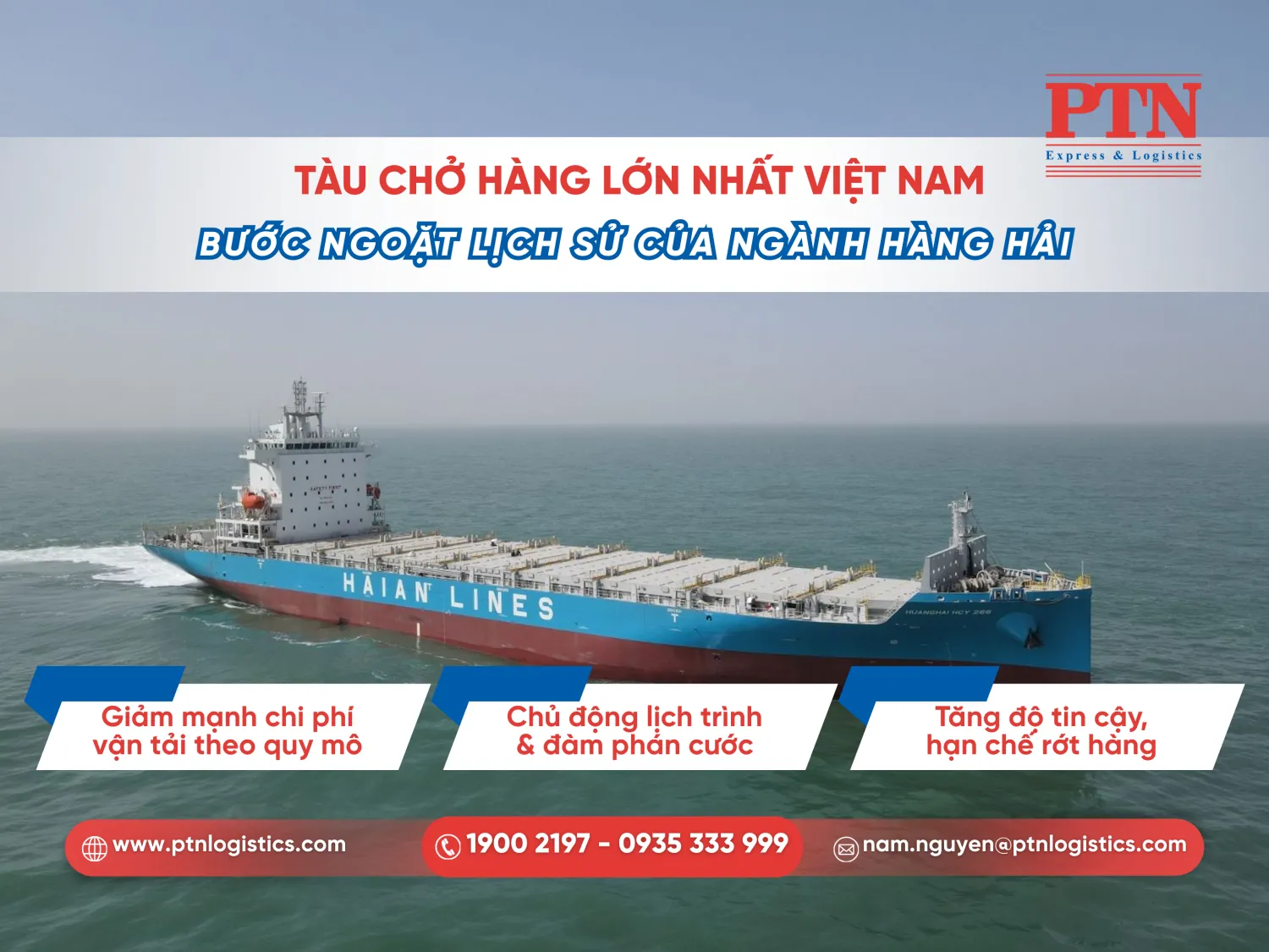 Tàu chở hàng lớn nhất Việt Nam