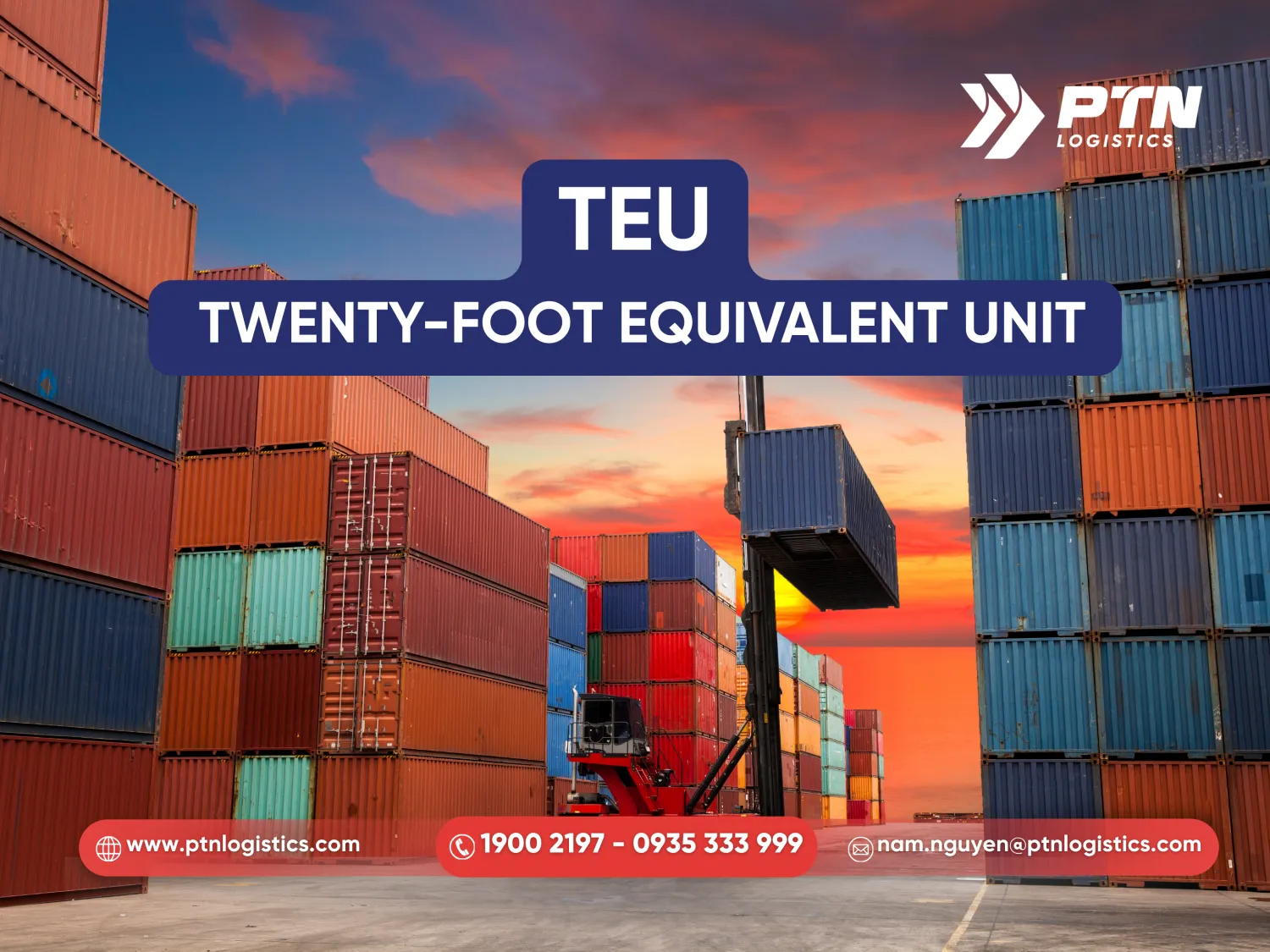 TEU - Twenty foot equivalent unit