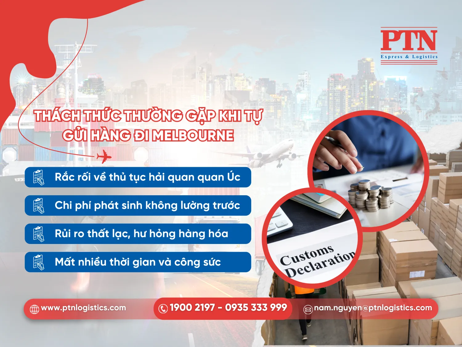Thách thức thường gặp khi gửi hàng đi Melbourne