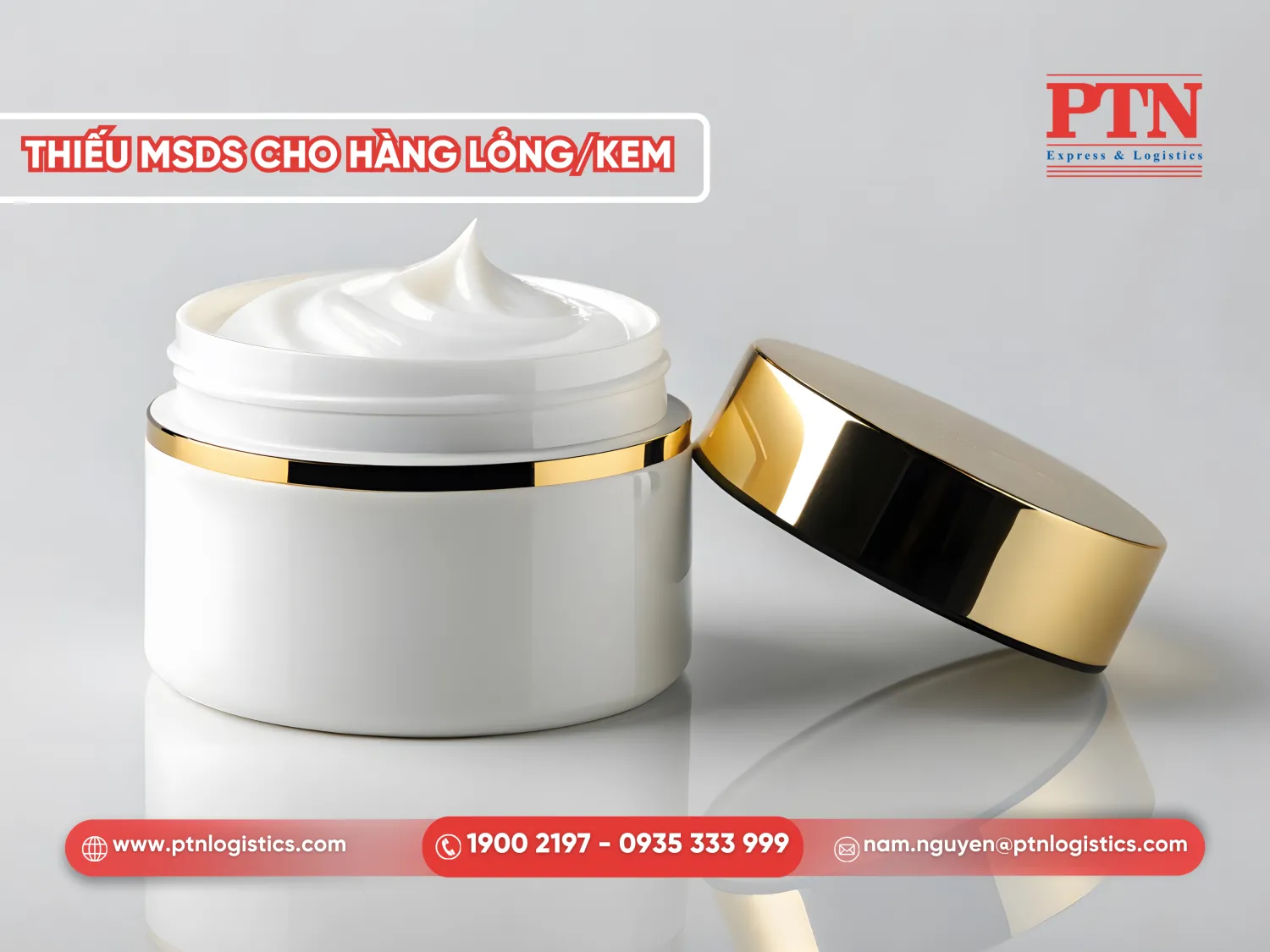 Thiếu MSDS cho hàng lỏng/kem