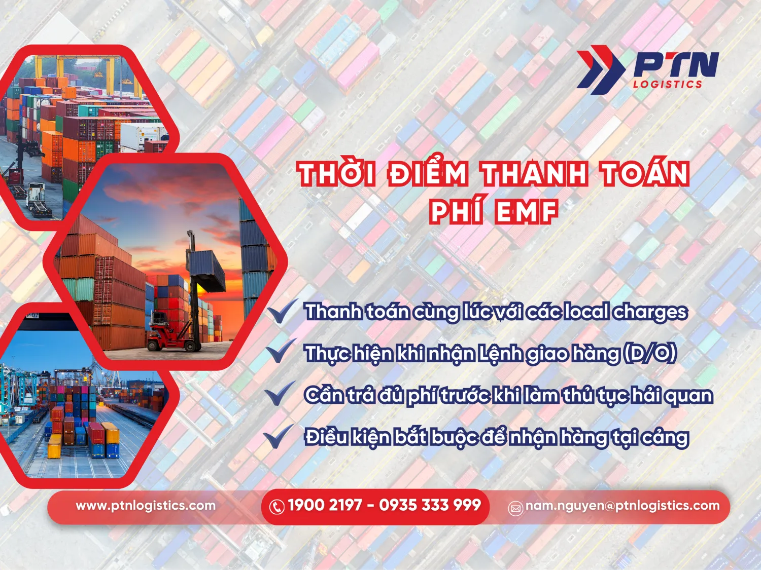 Thời điểm để thanh toán phí EMF