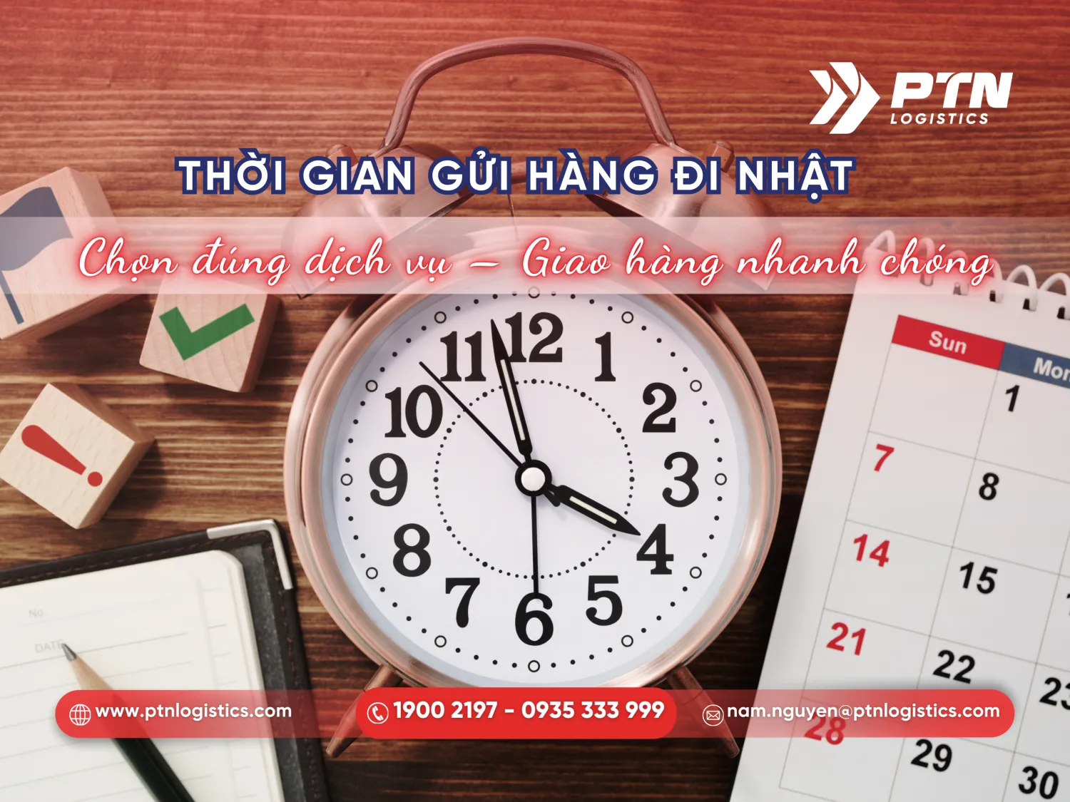Thời gian gửi hàng đi Nhật tại TPHCM