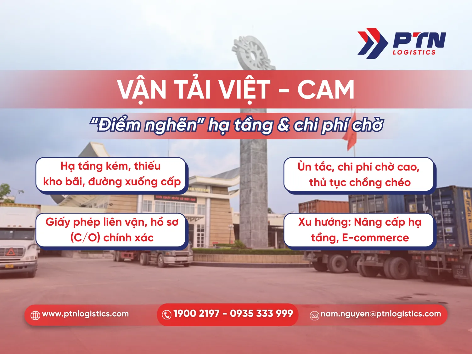 Thủ tục vận tải đường bộ Việt - Cam
