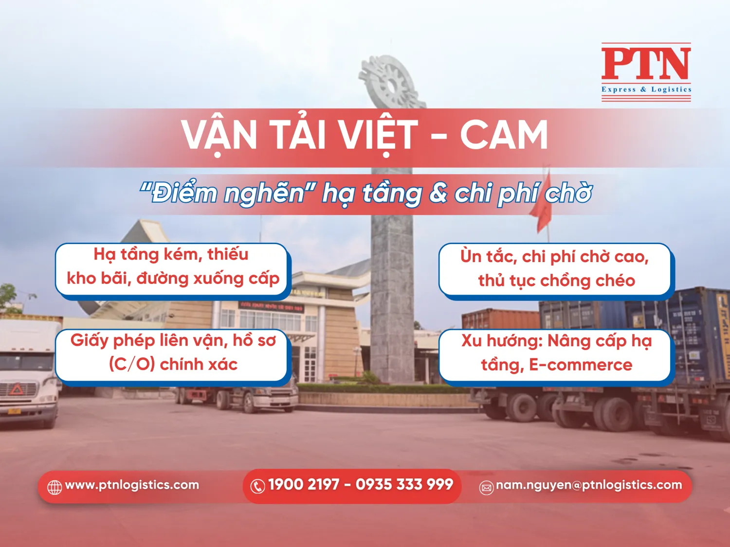 Thủ tục vận tải đường bọ Việt Nam và Campuchia