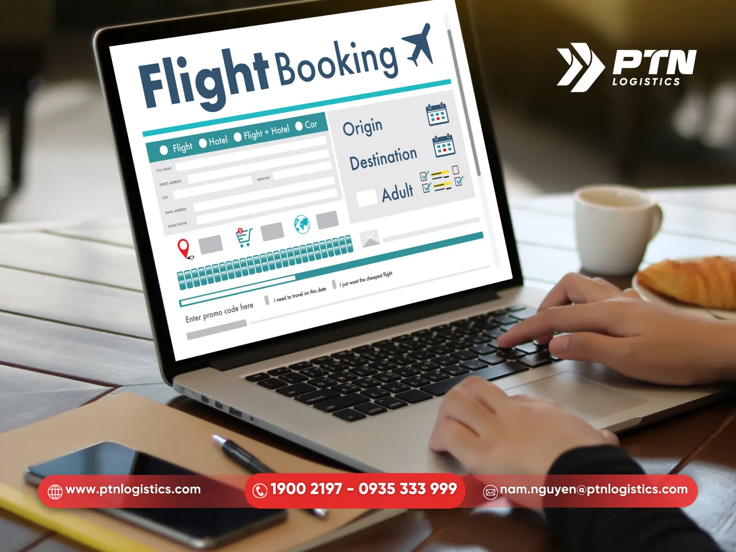 Thực hiện booking vận tải