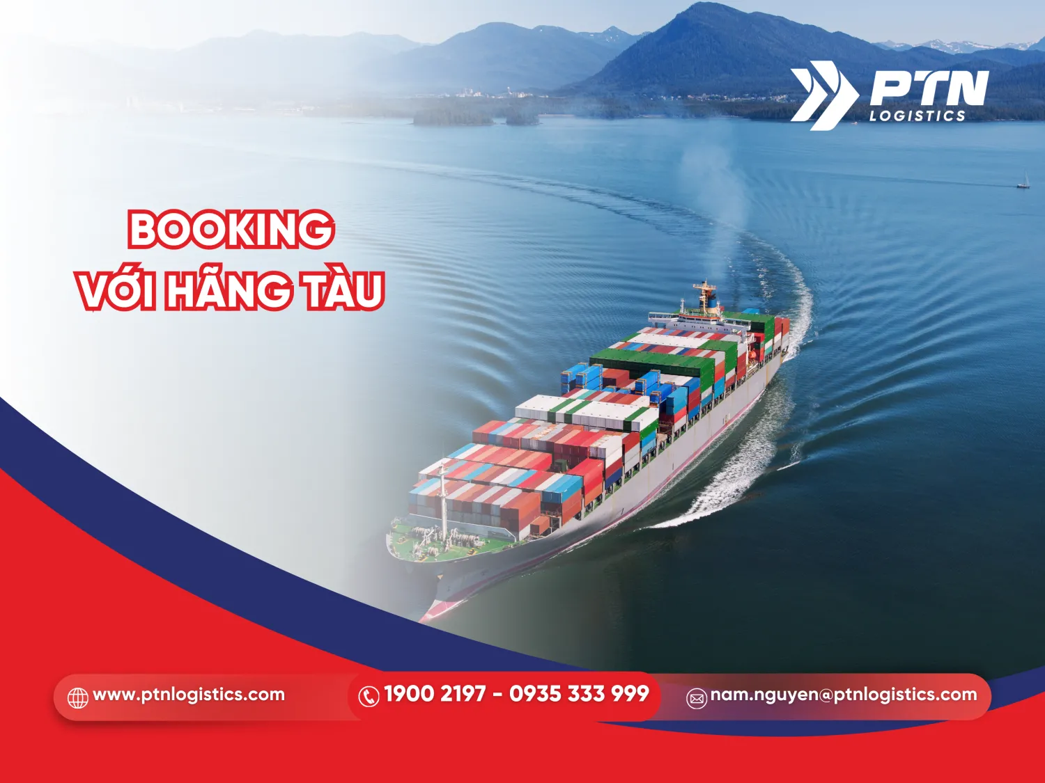 Thực hiện booking với hãng tàu