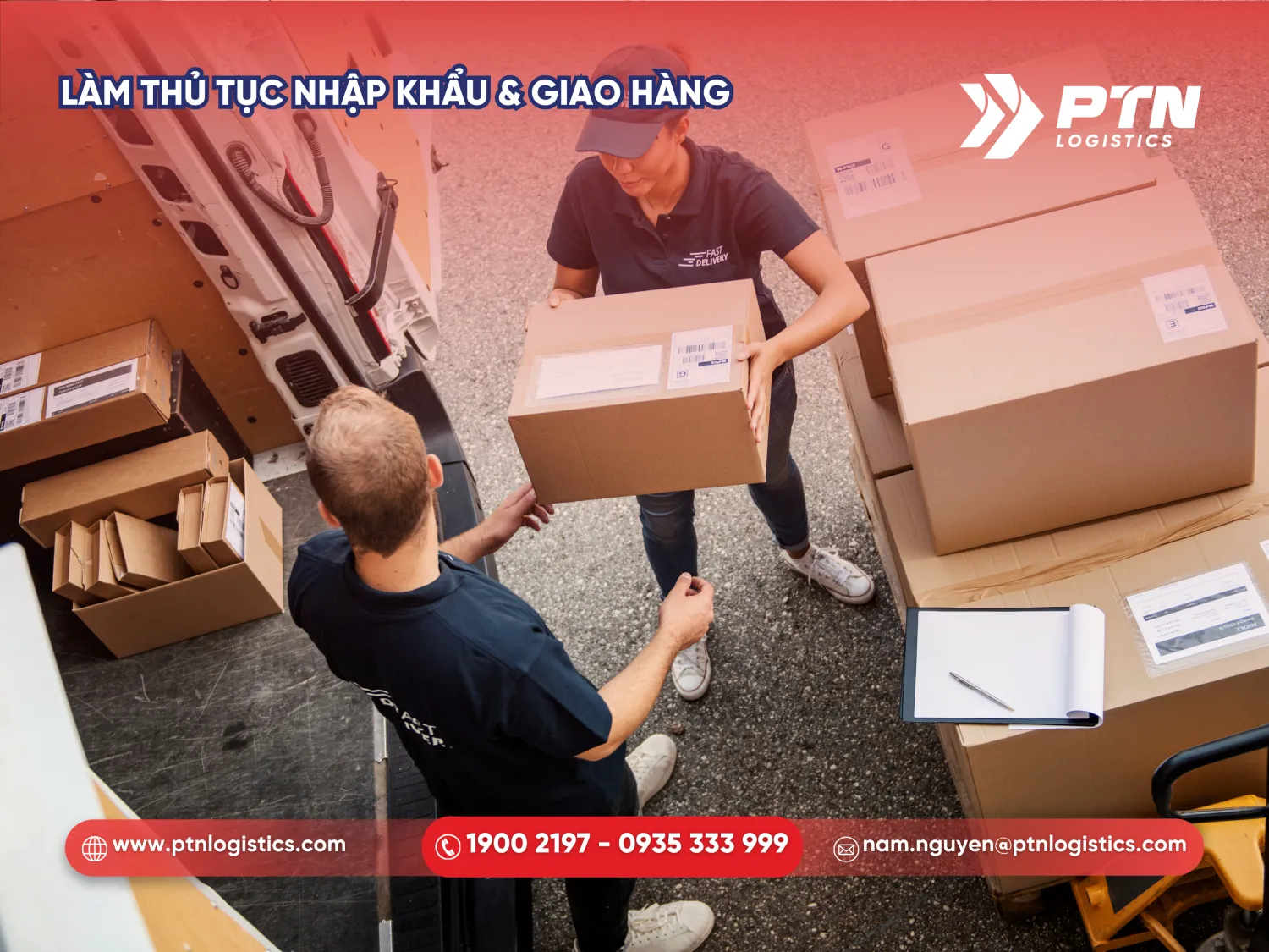 Thực hiện thủ tục nhập khẩu và giao hàng