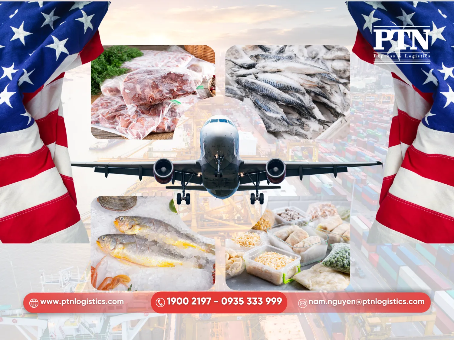 Thực trạng gửi thực phẩm đông lạnh đi Mỹ