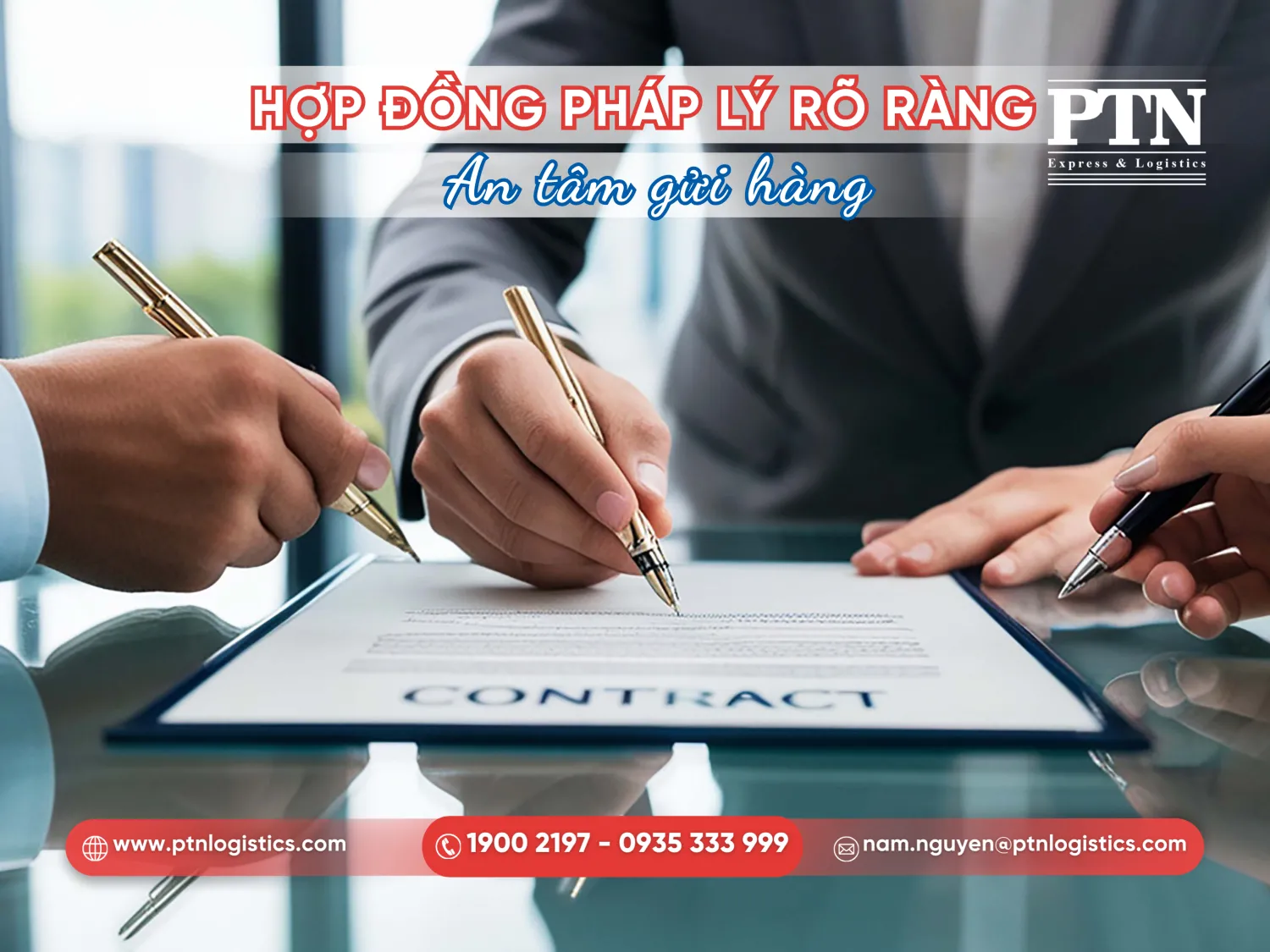 Tiến hành ký hợp đồng dịch vụ