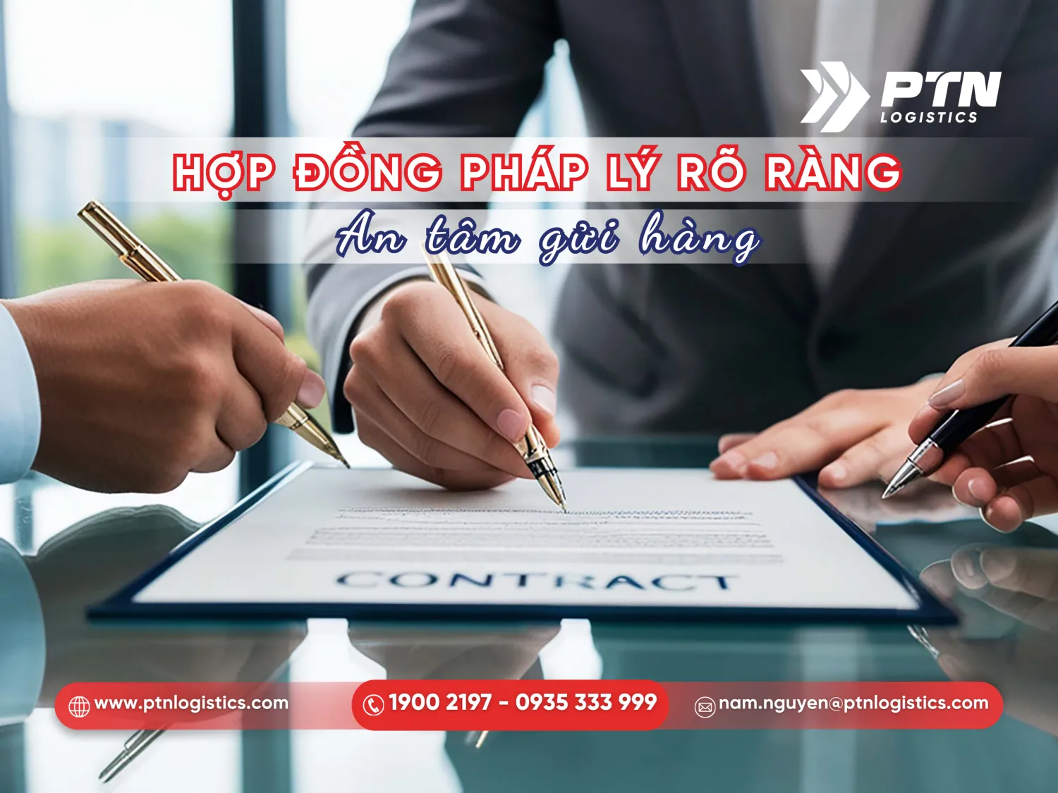 Tiến hành ký kết hợp đồng dịch vụ
