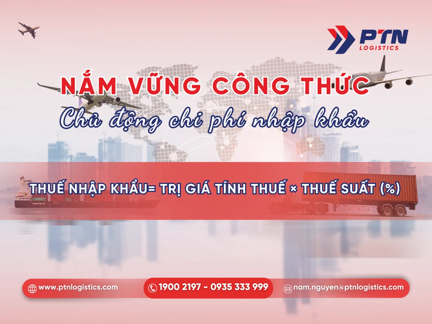 Tìm hiểu công thức tính thuế nhập khẩu