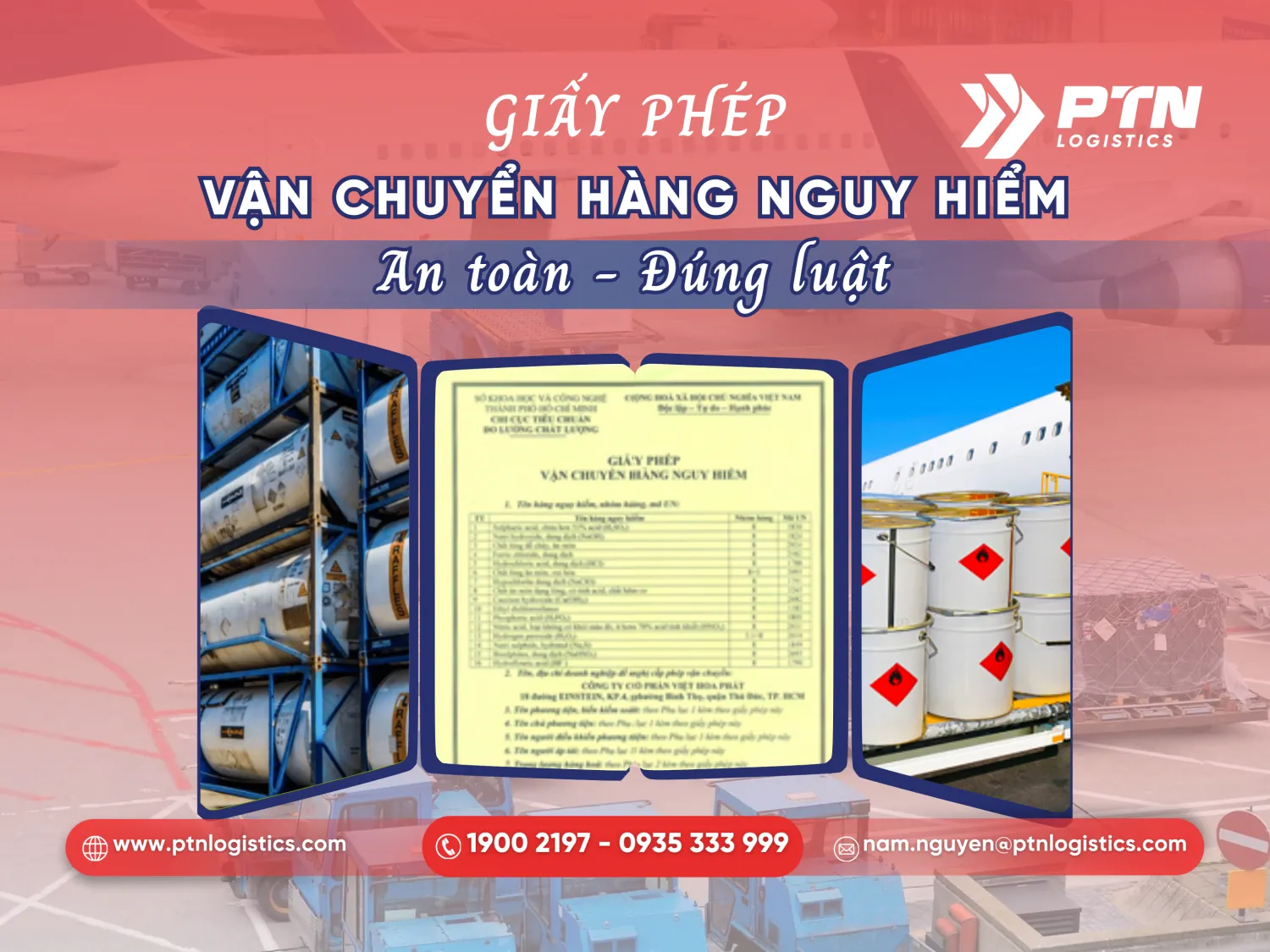 Tìm hiểu giấy phép vận chuyển hàng nguy hiểm