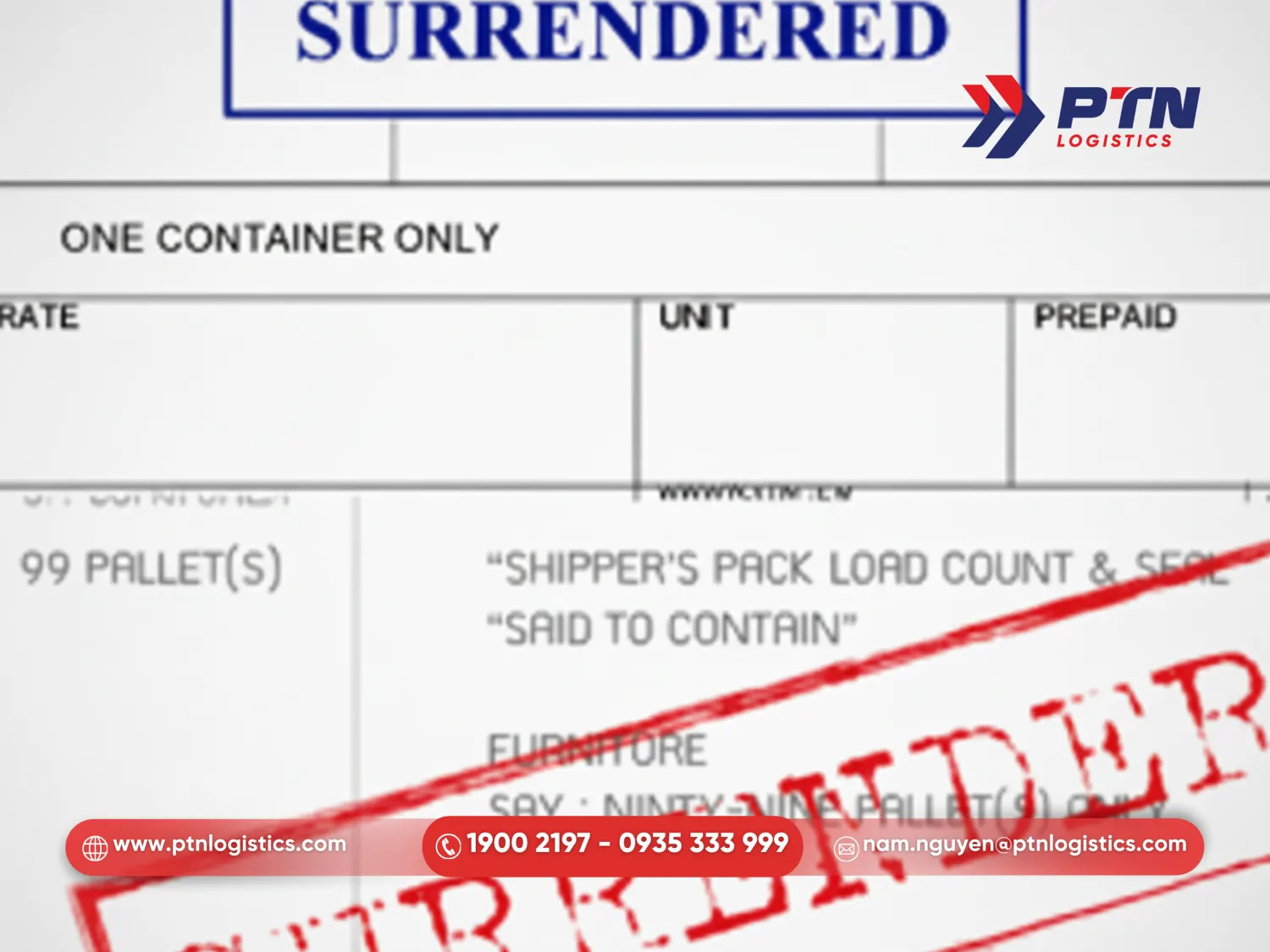 Tìm hiểu surrender bill là gì