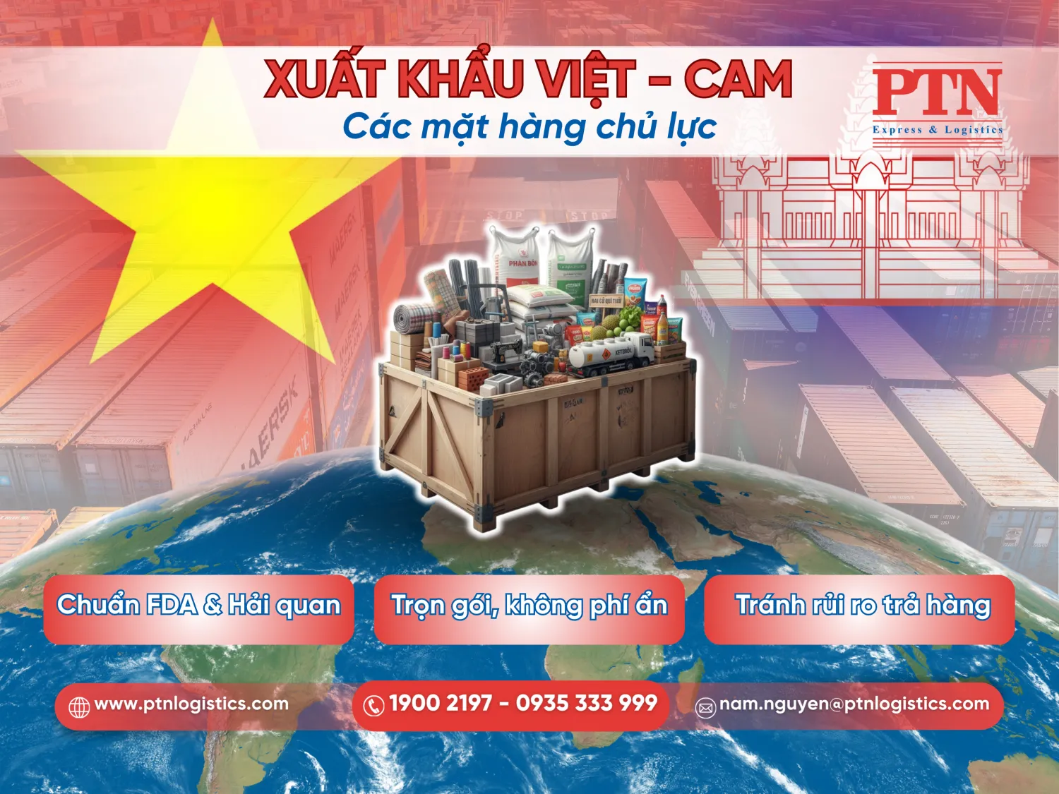 Tìm hiểu Việt Nam xuất khẩu gì sang Campuchia