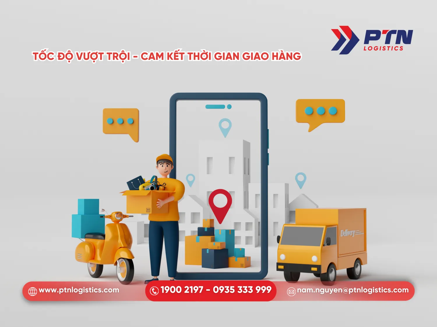 Tốc độ vượt trội cam kết thời gian giao hàng 