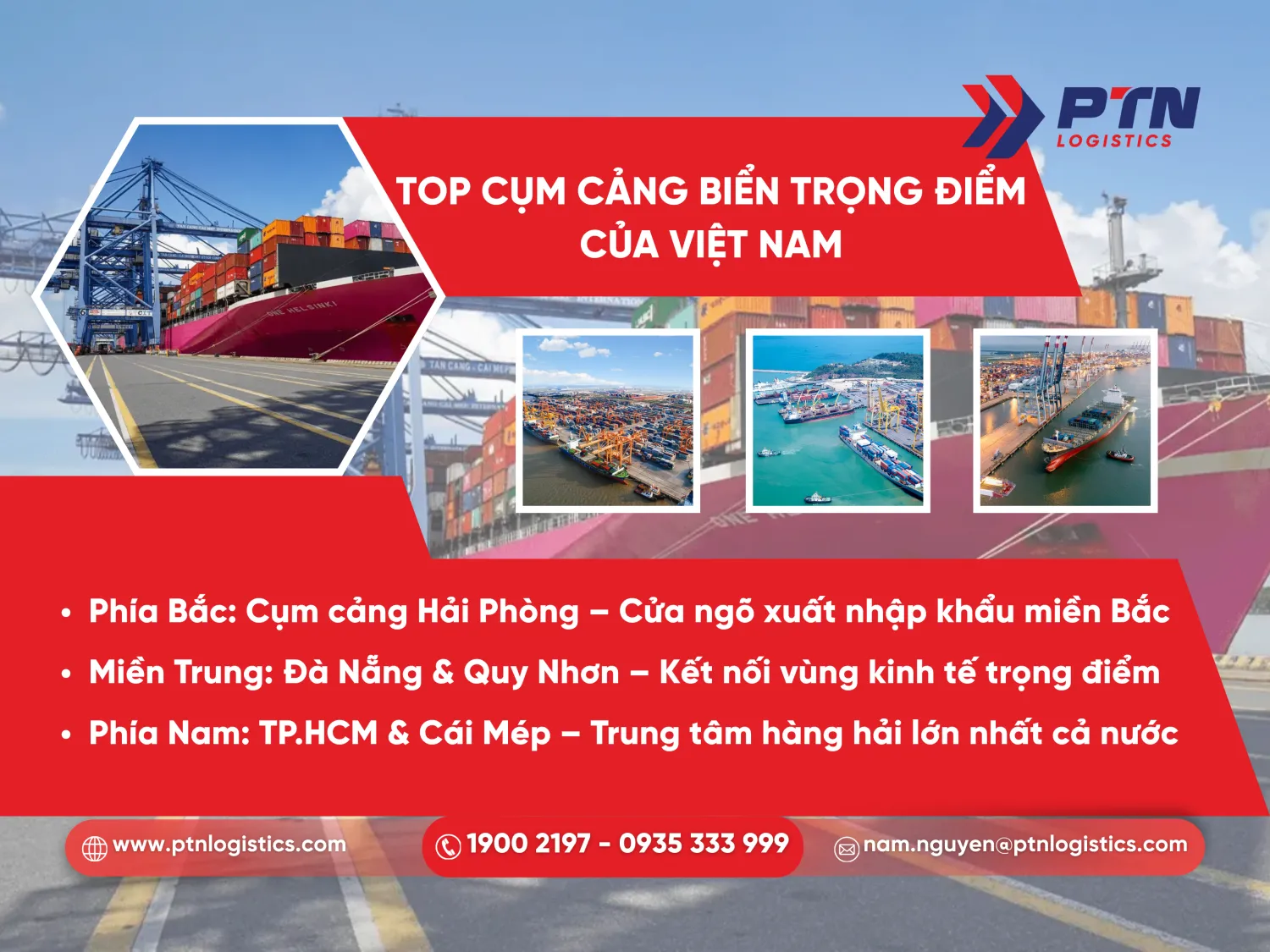 Top các cụm cảng biển trọng điểm của Việt Nam