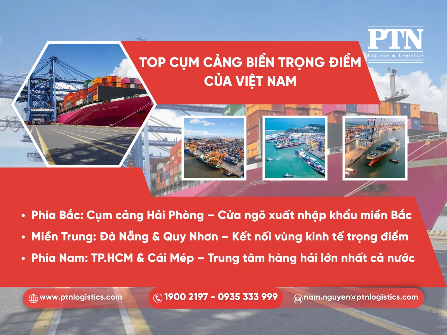 Top cụm cảng biển trọng điểm của Việt Nam