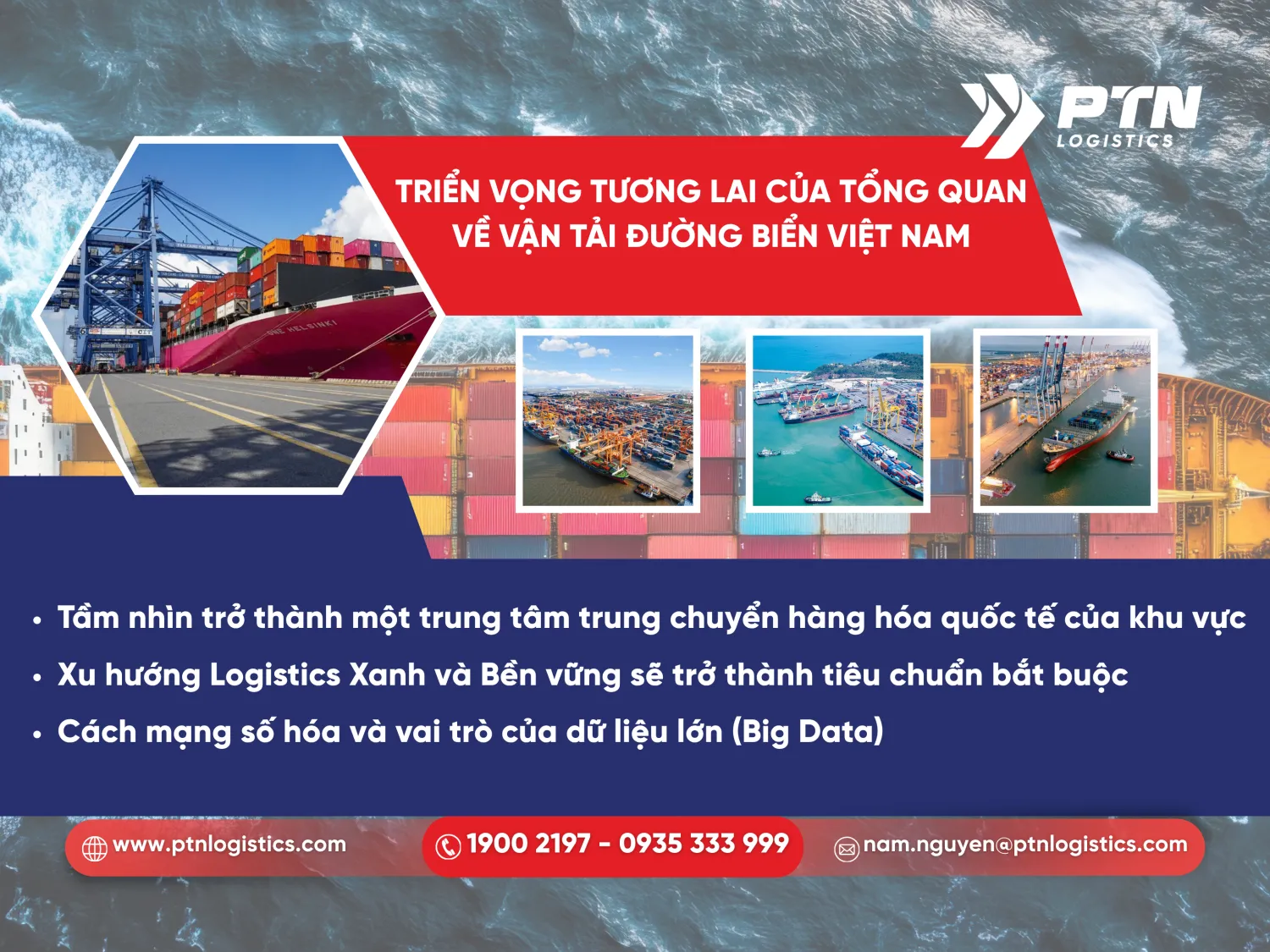 Triển vọng trong tương lai của tổng quan về vận tải đường biển Việt Nam