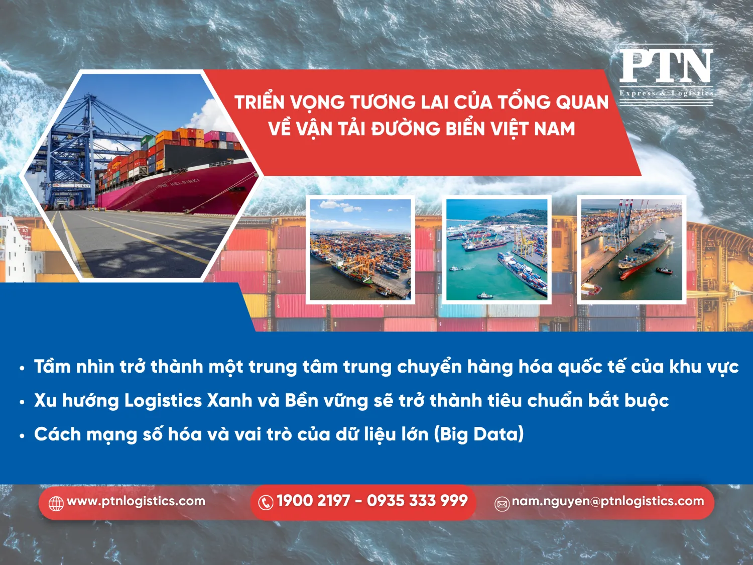 Triển vọng tương lai của tổng quan về vận tải đường biển Việt Nam