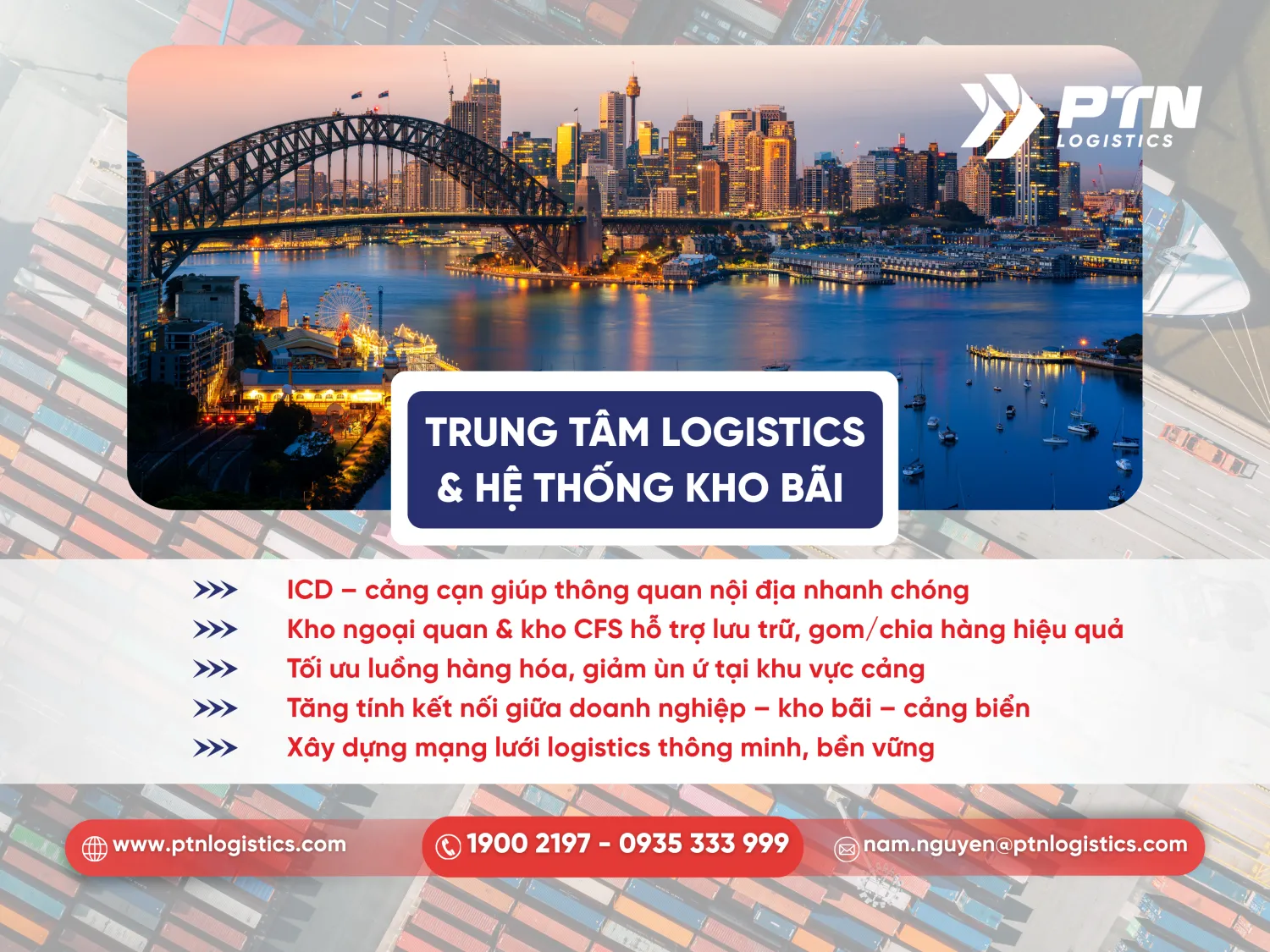Trung tâm logistics và hệ thống kho bãi hàng hóa
