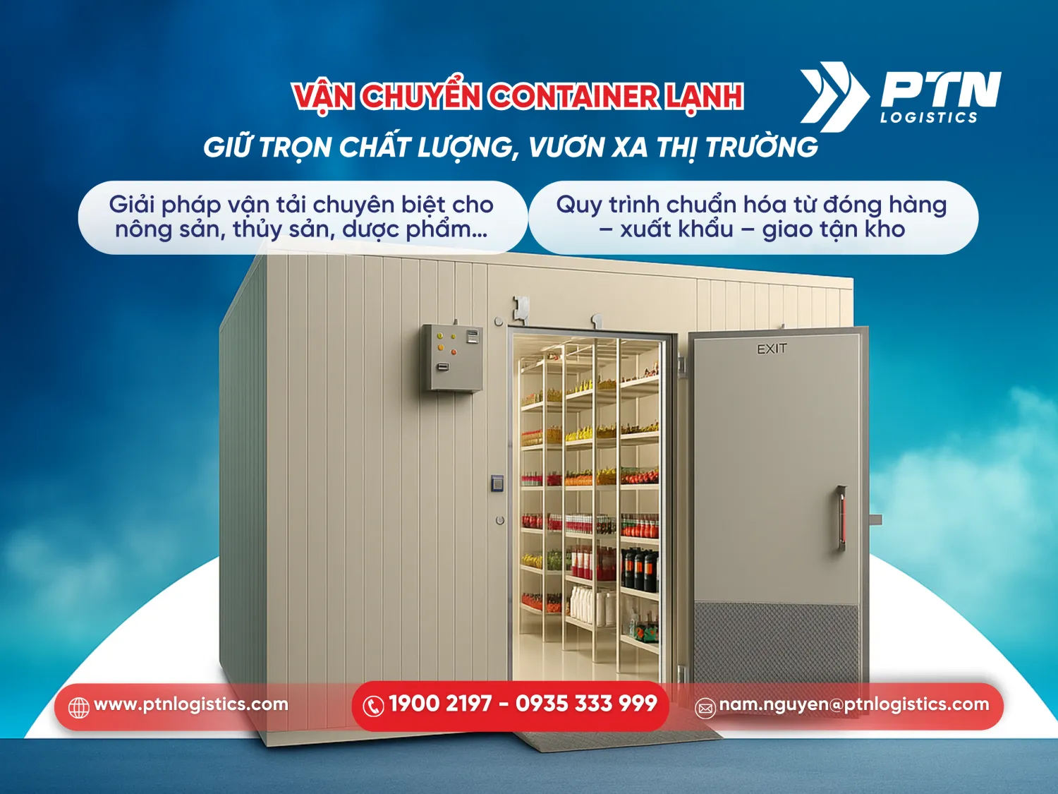 Vận chuyển container lạnh: Giữ trọn chất lượng, vươn xa thị trường