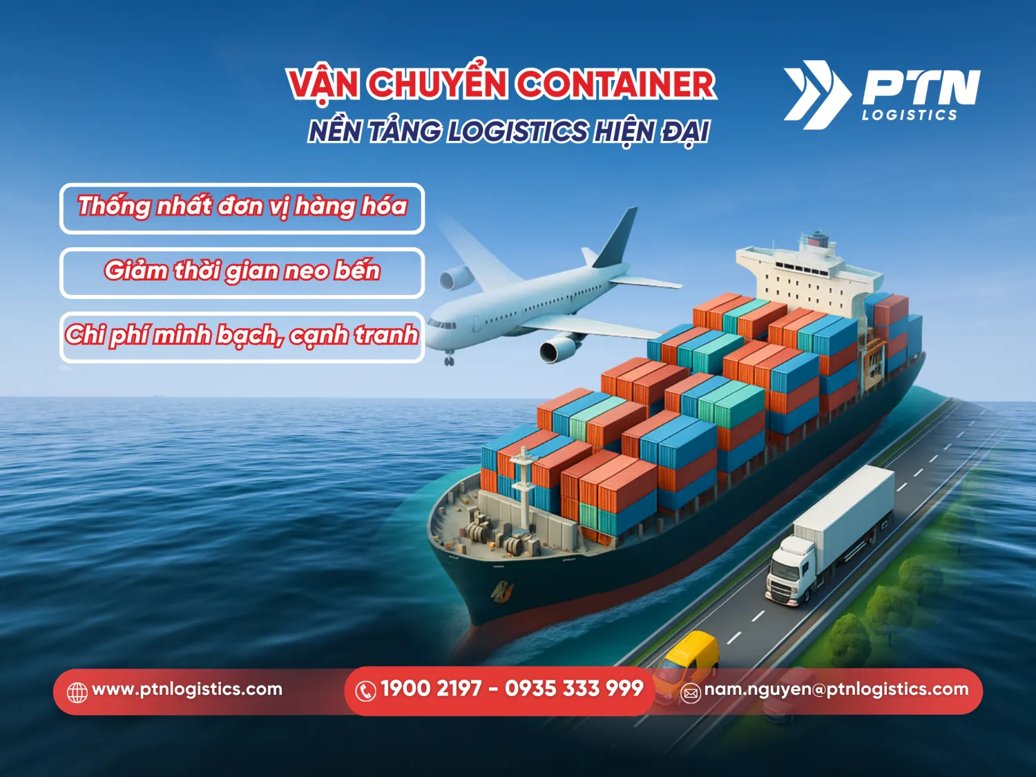 Vận chuyển container: Nền tảng logistics hiện đại