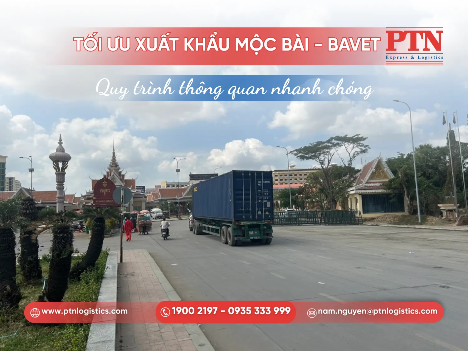 Vận chuyển hàng sang cửa khẩu Bavet