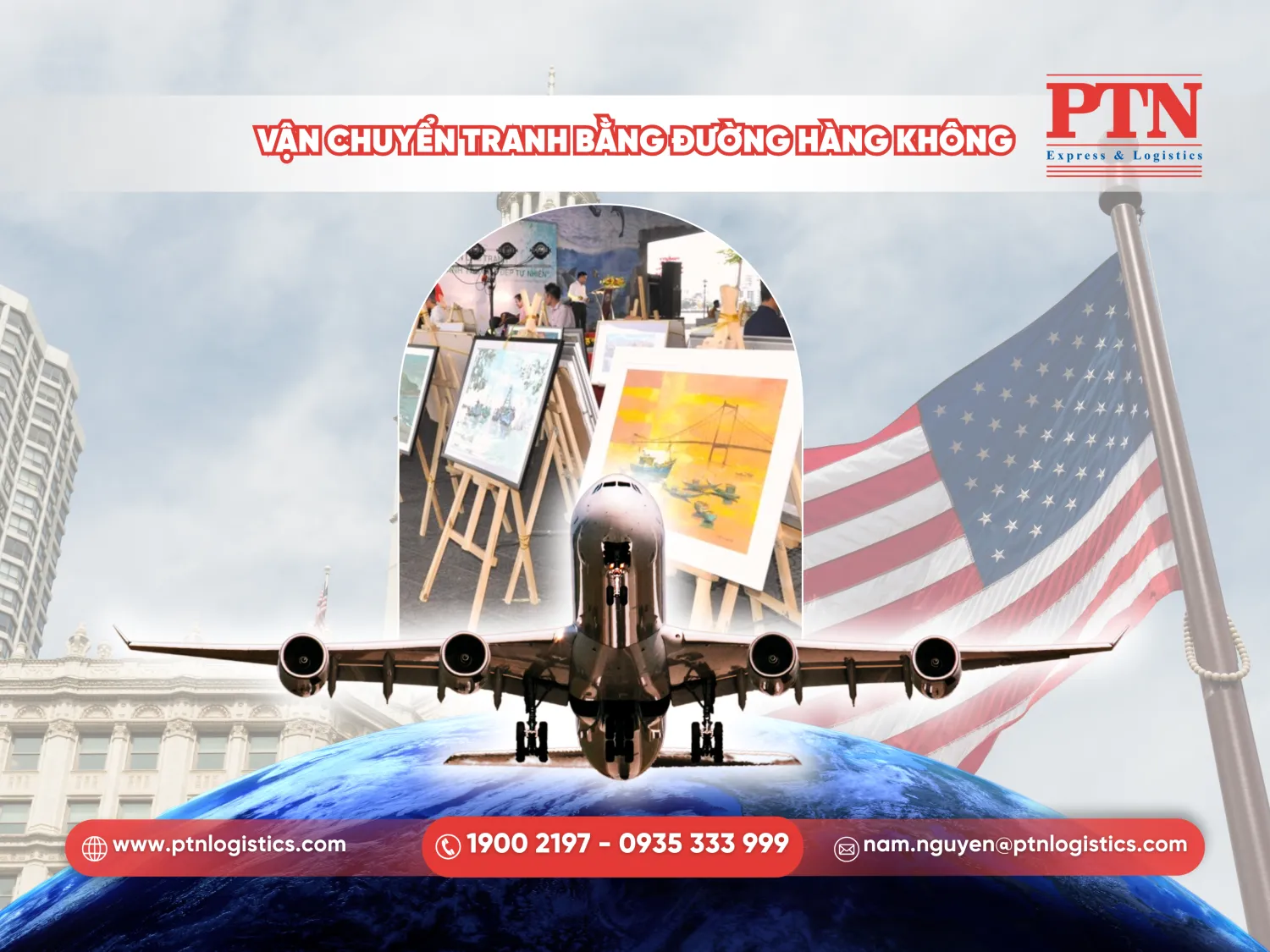 Vận chuyển tranh bằng đường hành không