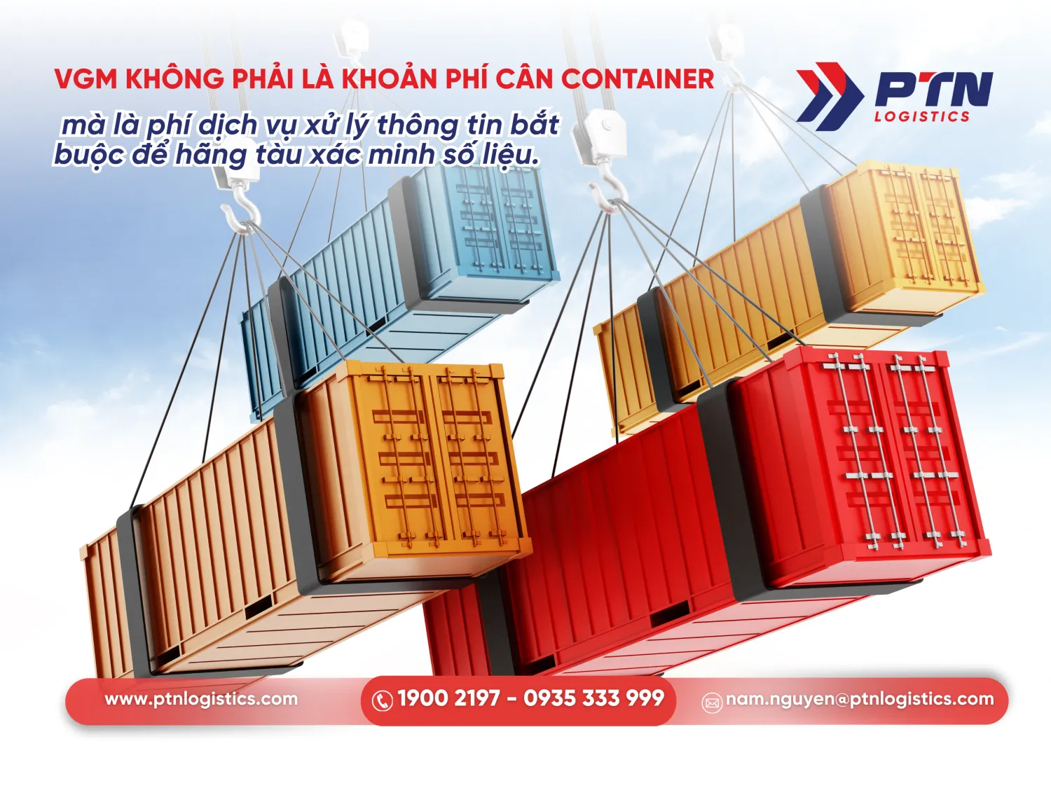 VGM không phải là khoản phí cân container