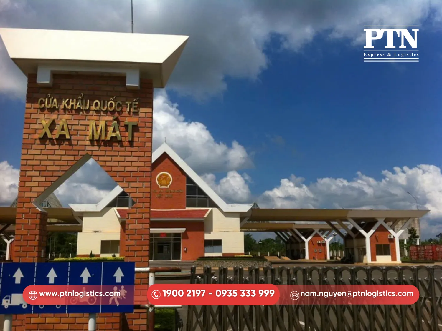 Vị trí cửa khẩu Xa Mát