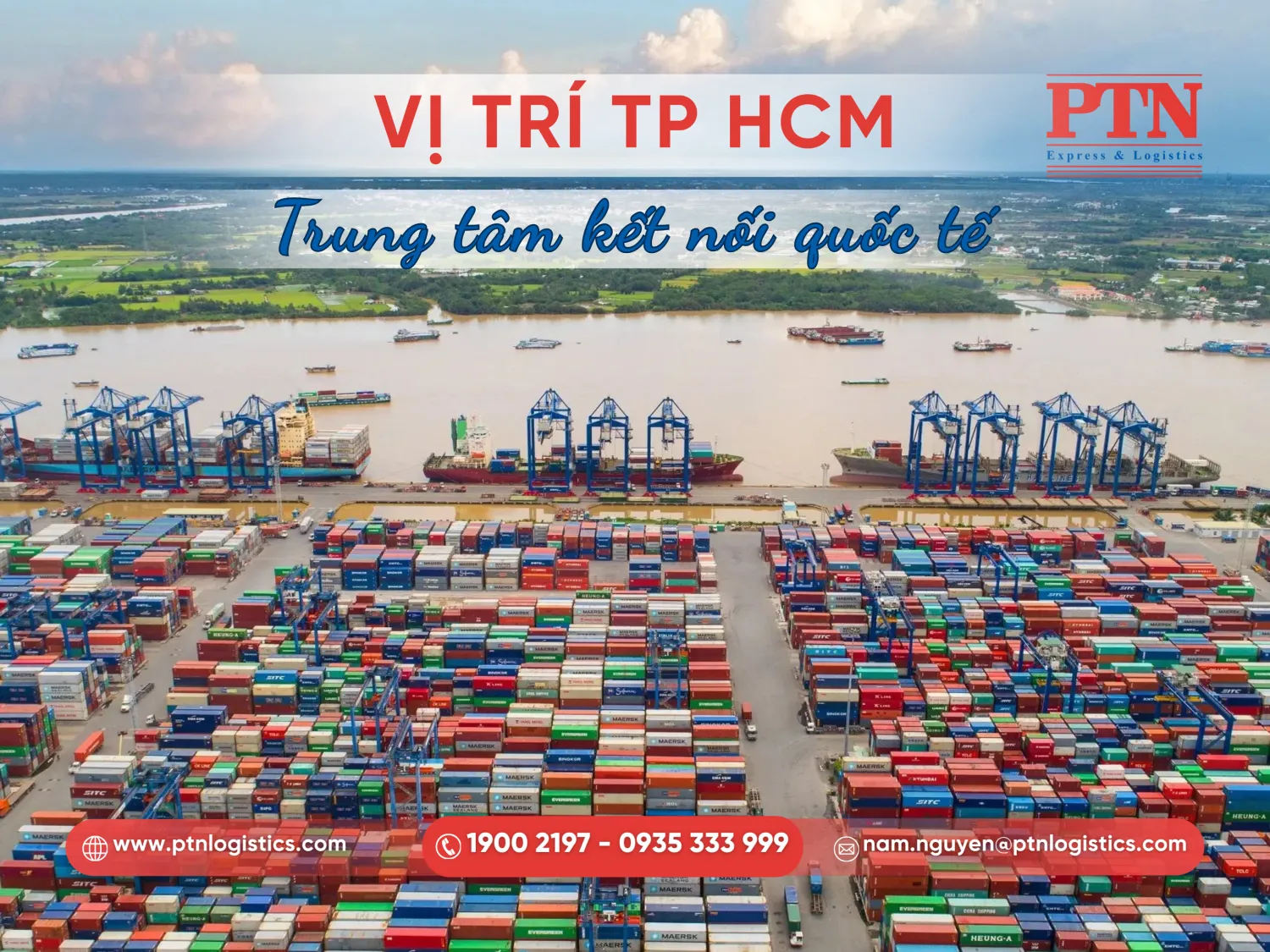 Vị trí thuận lợi với hệ thống các quốc tế