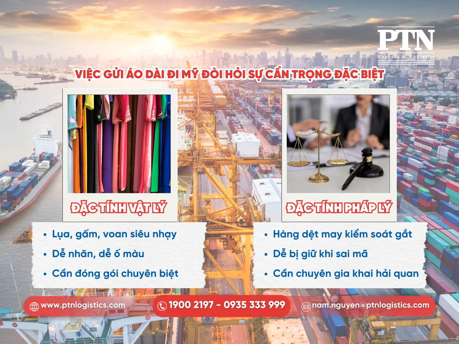 Viêc gửi áo dài đi Mỹ đòi hỏi sự cận trọng vô cùng đặc biệt