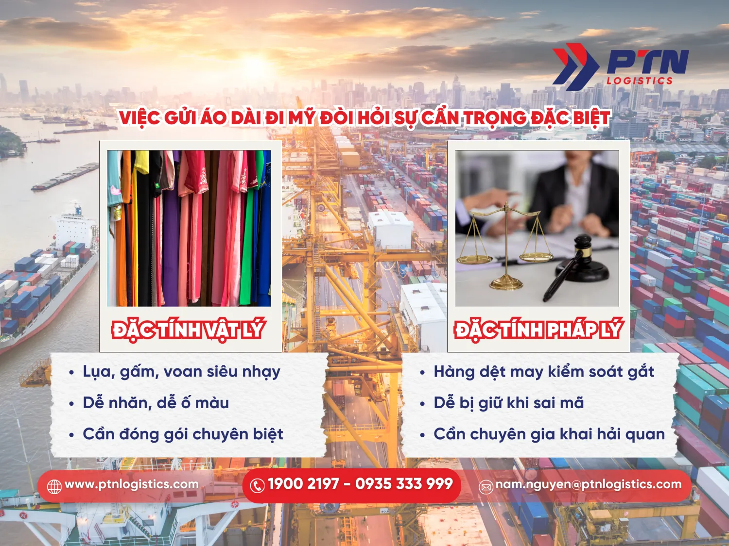 Việc gửi hàng hóa là áo dài đi Mỹ đòi hỏi sự cận trọng vô cùng đặc biệt