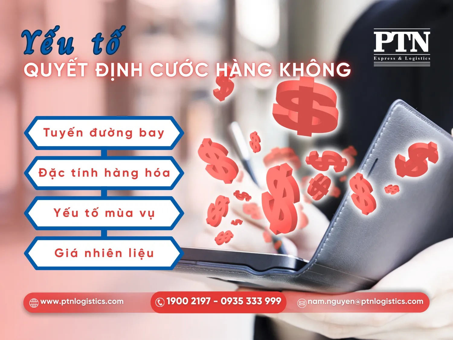 Yếu tố quyết định giá cước