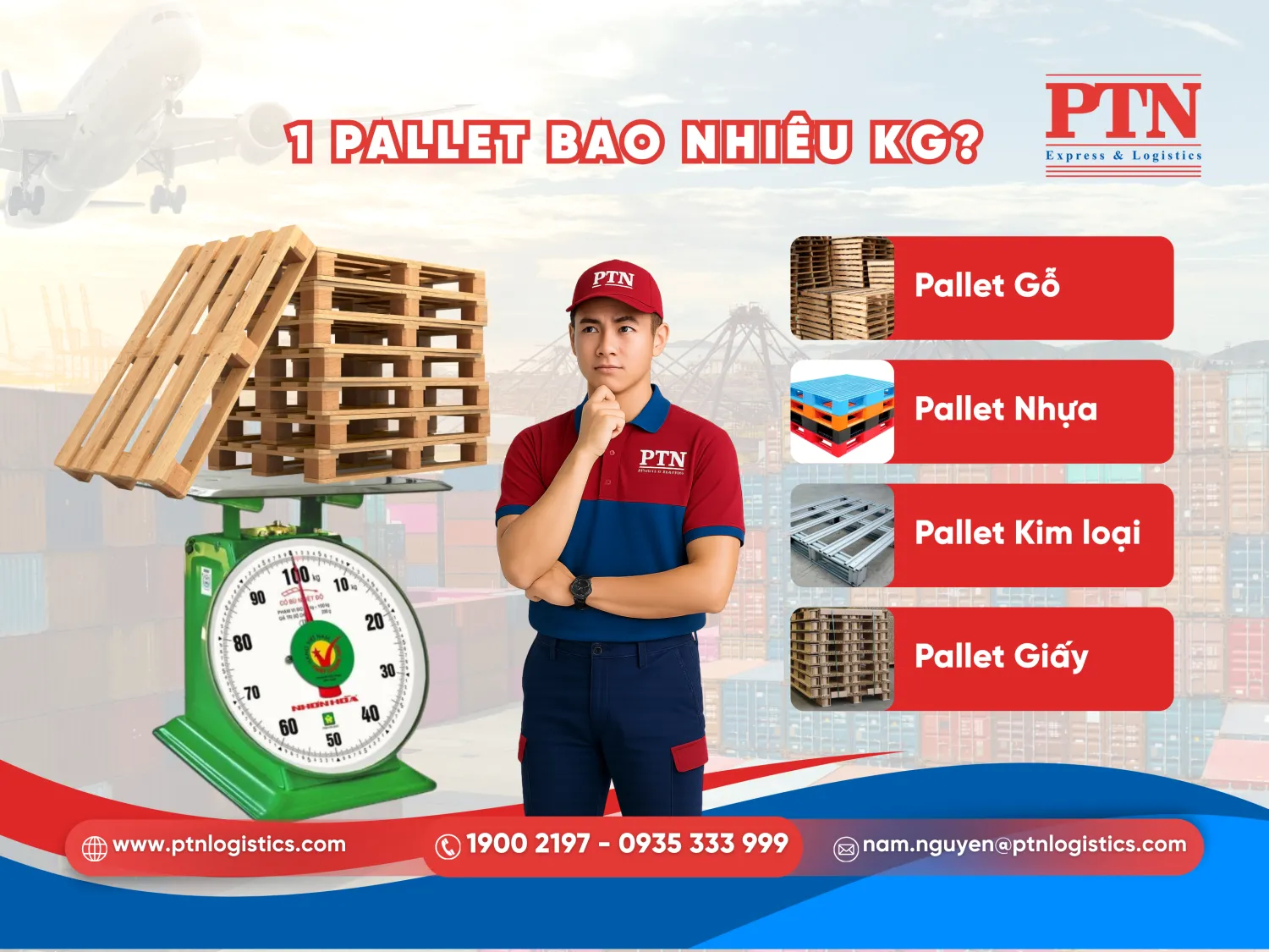 1 pallet bao nhiêu Kg?